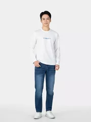 Áo Thun Nam Dài Tay In Chữ 5S Fashion Phom Slimfit ATH24009