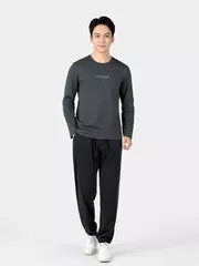 Áo Thun Nam Dài Tay 5S Fashion In Chữ Phom Slimfit ATH24029