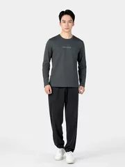 Áo Thun Nam Dài Tay 5S Fashion In Chữ Phom Slimfit ATH24029