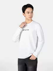 Áo Thun Nam Dài Tay 5S Fashion Chần Chỉ Nổi ATH24015