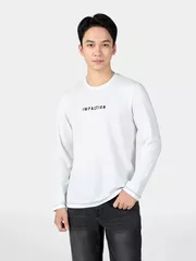 Áo Thun Nam Dài Tay 5S Fashion Chần Chỉ Nổi ATH24015