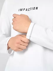 Áo Thun Nam Dài Tay 5S Fashion Chần Chỉ Nổi ATH24015