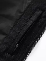 Áo Khoác Dạ Thời Trang Nam 5S Fashion Cổ Trụ AKH24068