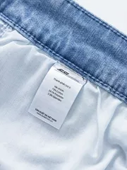 Quần Jean Nam 5S Fashion Dáng Lửng Trơn QJE24018