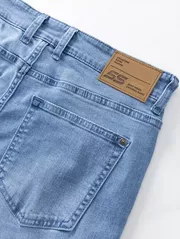 Quần Jean Nam 5S Fashion Dáng Lửng Trơn QJE24018