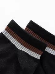 Combo 3 Đôi Tất Nam 5S Fashion Cổ Ngắn Dệt Kẻ Modal 3C-Y0TAT24004