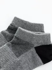 Combo 3 Đôi Tất Nam Cổ Ngắn 5S Fashion Phối Màu Dệt Hiệu Ứng 3C-Y0TAT24105