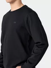 Áo Nỉ Nam Dài Tay 5S Fashion In Logo Basic Slimfit BANI24001