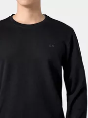 Áo Nỉ Nam Dài Tay 5S Fashion In Logo Basic Slimfit BANI24001