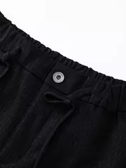 Quần Dài Nam Casual 5S Fashion Cạp Cúc Phối Chun QDC24012