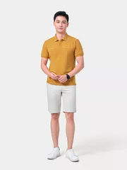 Quần Short Kaki Nam 5S Fashion Cạp Cúc Ẩn QSK24014