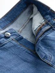 Quần Jean Nam Cotton 5S Fashion Màu Xanh Regular QJE24008