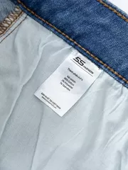 Quần Jean Nam Cotton 5S Fashion Màu Xanh Regular QJE24008