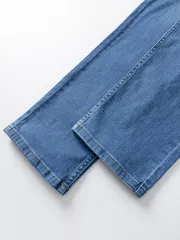 Quần Jean Nam Cotton 5S Fashion Màu Xanh Regular QJE24008