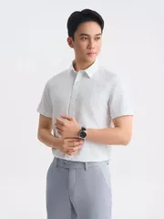 Áo Sơ Mi Nam 5S Fashion Họa Tiết Phom Slimfit ASC25030