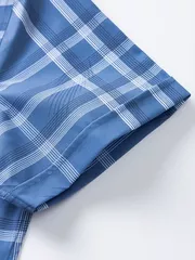 Áo Sơ Mi Nam 5S Fashion Họa Tiết Kẻ Phom Slimfit ASC25057