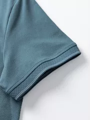 Áo Polo Nam Cổ Kéo Khóa 5S Fashion Dệt Hiệu Ứng APC25004