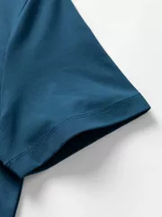 Áo Thun Nam Ngắn Tay 5S Fashion Dệt Bo Cổ Hiệu Ứng ATS25003