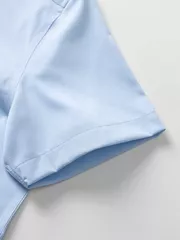 Áo Sơ Mi Nam Ngắn Tay 5S Fashion Màu Xanh ASC25052