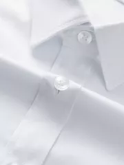 Áo Sơ Mi Nam Cộc Tay 5S Fashion Màu Trắng Trơn ASC25011