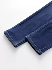 Quần Jean Nam Cotton 5S Fashion Dáng Lửng Trơn QJE24009