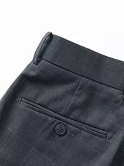 Quần Tây Nam 5S Fashion Kẻ Caro Smart-Fit QAU24007