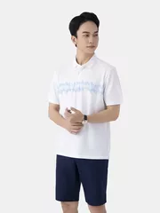 Áo Polo Nam 5S FashionDệt Hiệu Ứng Phối In Phom Casual APC25001