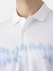 Áo Polo Nam 5S FashionDệt Hiệu Ứng Phối In Phom Casual APC25001