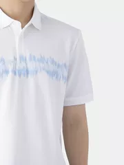 Áo Polo Nam 5S FashionDệt Hiệu Ứng Phối In Phom Casual APC25001