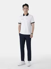 Áo Polo Nam 5S Fashion Phối Cổ In Chữ Phom Slimfit APC25122