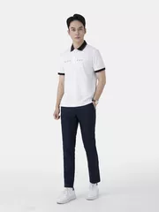 Áo Polo Nam 5S Fashion Phối Cổ In Chữ Phom Slimfit APC25122