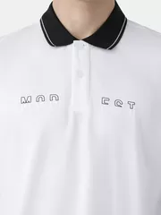 Áo Polo Nam 5S Fashion Phối Cổ In Chữ Phom Slimfit APC25122