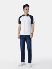 Áo Polo Nam 5S Fashion Tay Raglan Phối Màu Slimfit APC25028