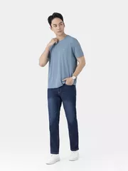 Áo Thun Nam 5S Fashion In Basic Phom Slimfit ATS25033