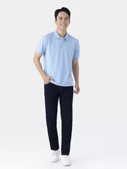 Áo Polo Nam Cotton Họa Tiết 5S Fashion Slimfit APC25061