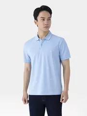 Áo Polo Nam Cotton Họa Tiết 5S Fashion Slimfit APC25061