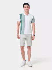 Áo Polo Nam 5S Fashion Can Phối Slimfit APC24089