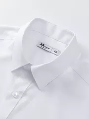 Áo Sơ Mi Nam Dài Tay 5S Fashion Màu Trắng Trơn Phom Slimfit ASM25207