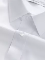 Áo Sơ Mi Nam Dài Tay 5S Fashion Màu Trắng Trơn Phom Slimfit ASM25207