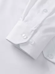 Áo Sơ Mi Nam Dài Tay 5S Fashion Màu Trắng Trơn Phom Slimfit ASM25207