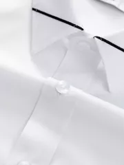 Áo Sơ Mi Nam Ngắn Tay 5S Fashion Thêu Cổ Phom Slimfit ASC25012