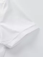 Áo Sơ Mi Nam Ngắn Tay 5S Fashion Thêu Cổ Phom Slimfit ASC25012