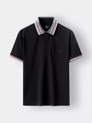 Áo Polo Nam 5S Fashion Cổ Dệt Kẻ Slimfit APC24003