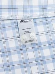 Áo Sơ Mi Nam Dài Tay Kẻ Ô 5S Fashion Phom Regular ASM24007