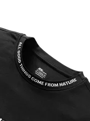 Áo Thun Nam Ngắn Tay 5S Fashion Cotton Thêu Chữ ATS25044