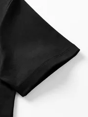 Áo Thun Nam Ngắn Tay 5S Fashion Cotton Thêu Chữ ATS25044