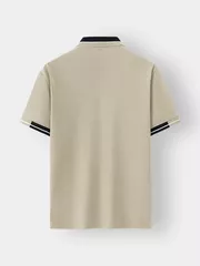 Áo Polo Nam 5S Fashion PIQUE Dệt Kẻ Slimfit APC24007