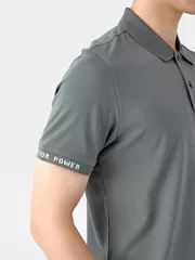 Áo Polo Nam 5S Fashion Dệt Chữ Bo Tay APC25042