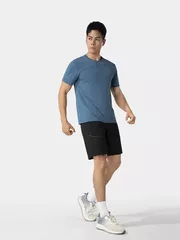 Áo Thun Nam Thể Thao 5S Fashion Dệt Jacquard Họa Tiết Regular ATS25052