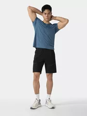 Áo Thun Nam Thể Thao 5S Fashion Dệt Jacquard Họa Tiết Regular ATS25052